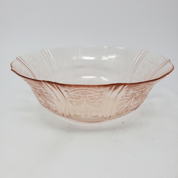 VTG Macbeth Evans American Sweetheart Pink Depression Glass Fruit Bowl - Picture 1 of 3